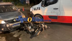 🚨 Após colisão entre motocicletas na L-94, feridos são socorridos pelo SAMU.   